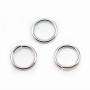 Anneaux ouverts 10x1mm argent 925 x10 pcs