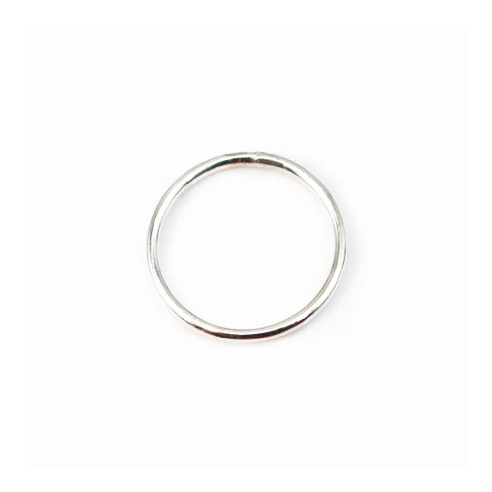 Anneaux ronds fermés 14x1mm argent 925 x2 PCS