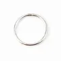 925 Silver, Closed Round Rings, 18mm, X2pcs