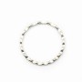 925 Sterling Silver, Hammered  Closed Round Rings 20x1.5mm  x 1pc