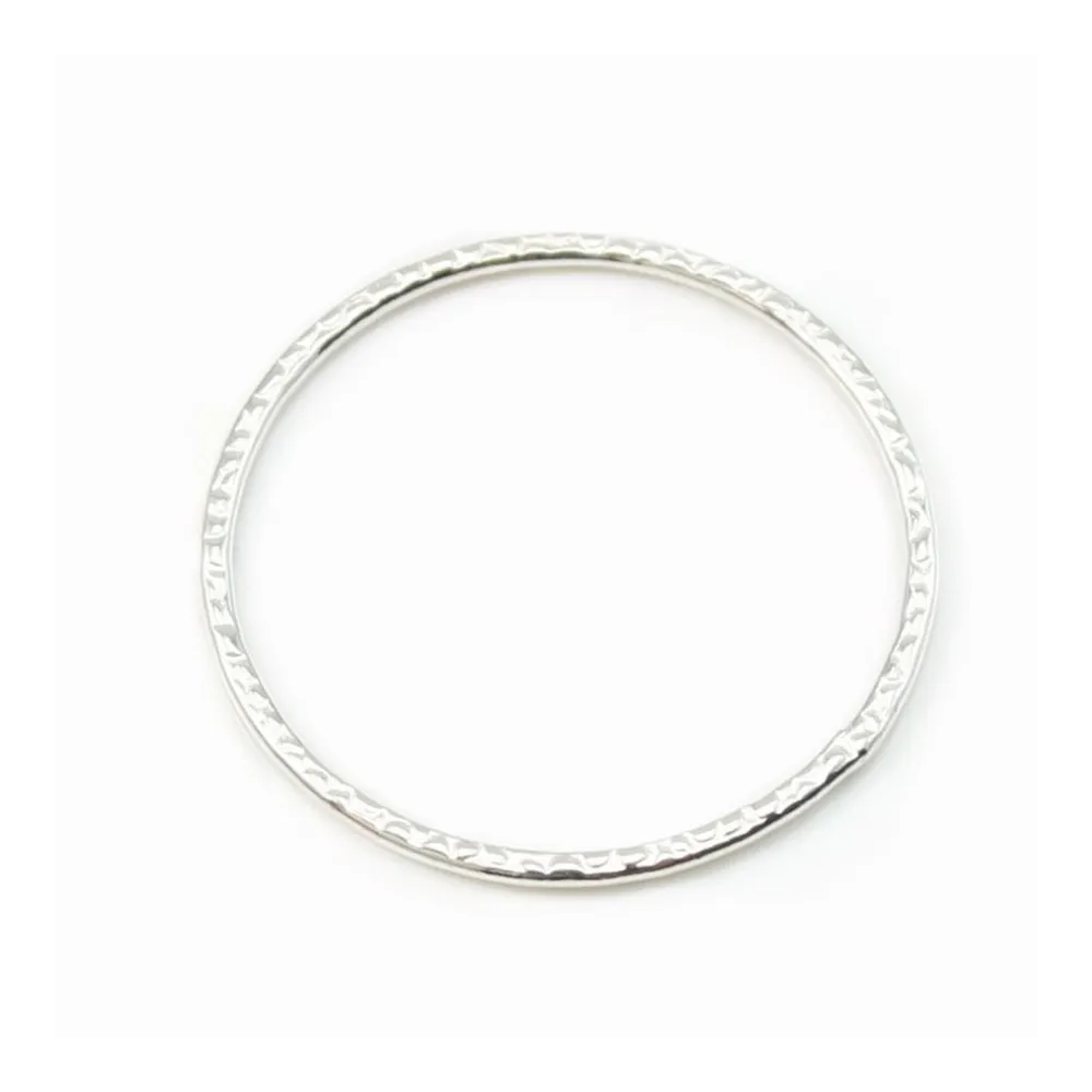 ARG925 ANNEAU ROND SOUDE MARTELE 24MM  x 1PC