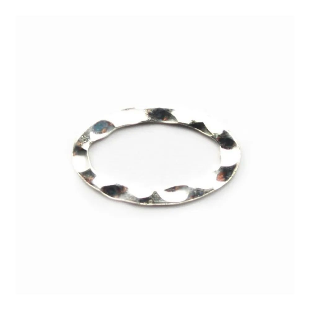 Silver 925 Welded OVALE Rings 10x16.2mm in bag x2PCS 