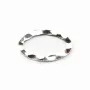 Anneaux OVALE Soudé 10x16.2mm argent 925 x2 PCS