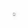 925 Silver, Open Round Rings, 3x0.6mm, x 20 pcs 