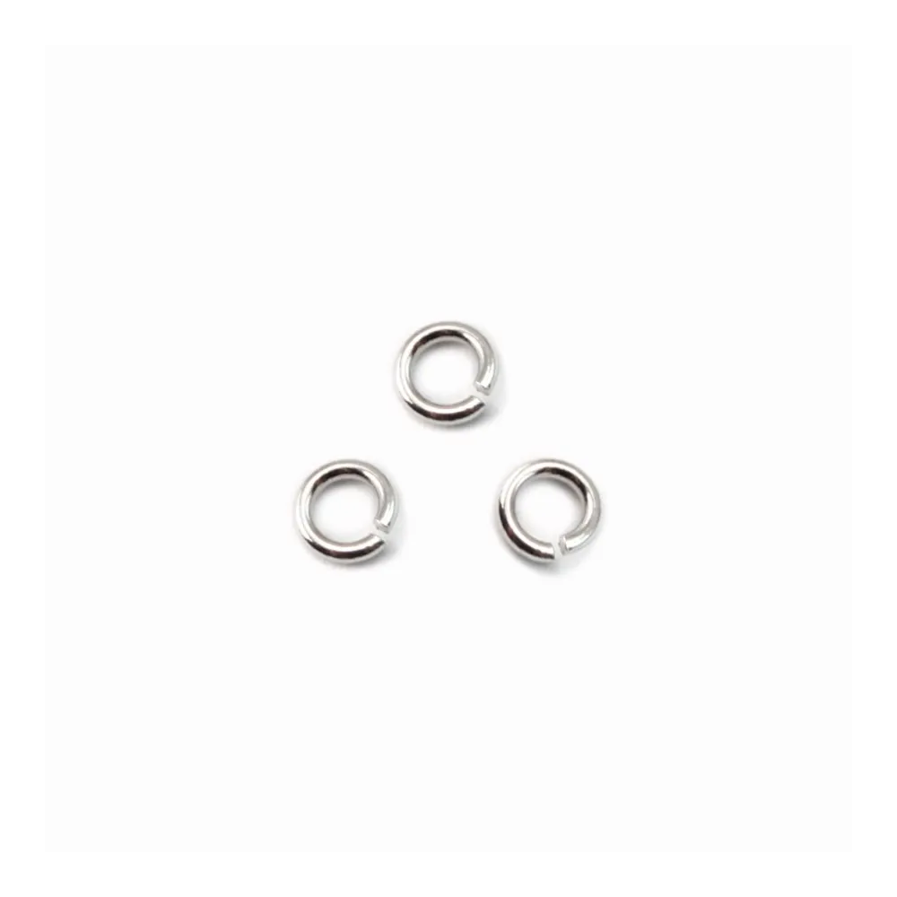 Anneaux ouverts 3x0,6 mm argent 925 rhodie   x 20pcs