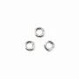 Anneaux ouverts 3x0,6 mm argent 925 rhodie   x 20pcs