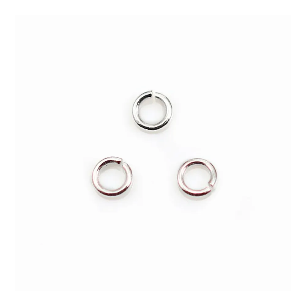 Anneaux ouverts 4x0.8 mm argent 925 x 20 pcs
