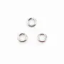 Anneaux ouverts 4x0.8 mm argent 925 x 20 pcs