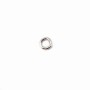 Silver 925 rhodium Open Round Rings 4mm x 20 pcs 