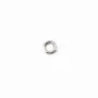 Anneaux ouverts 4x0,6 mm argent 925 rhodie   x 20pcs