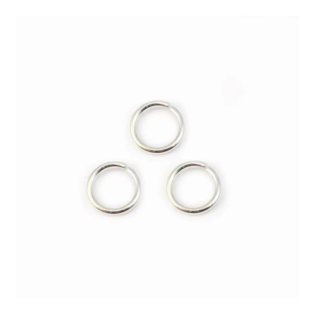 Anneaux ouverts 5x0.8 mm argent 925 x10 st