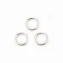  Anneaux ouverts 6x1 mm argent 925 x 10 pcs 