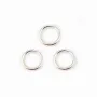 Anneaux ouverts 7x0,9 mm argent 925 x10 pcs 