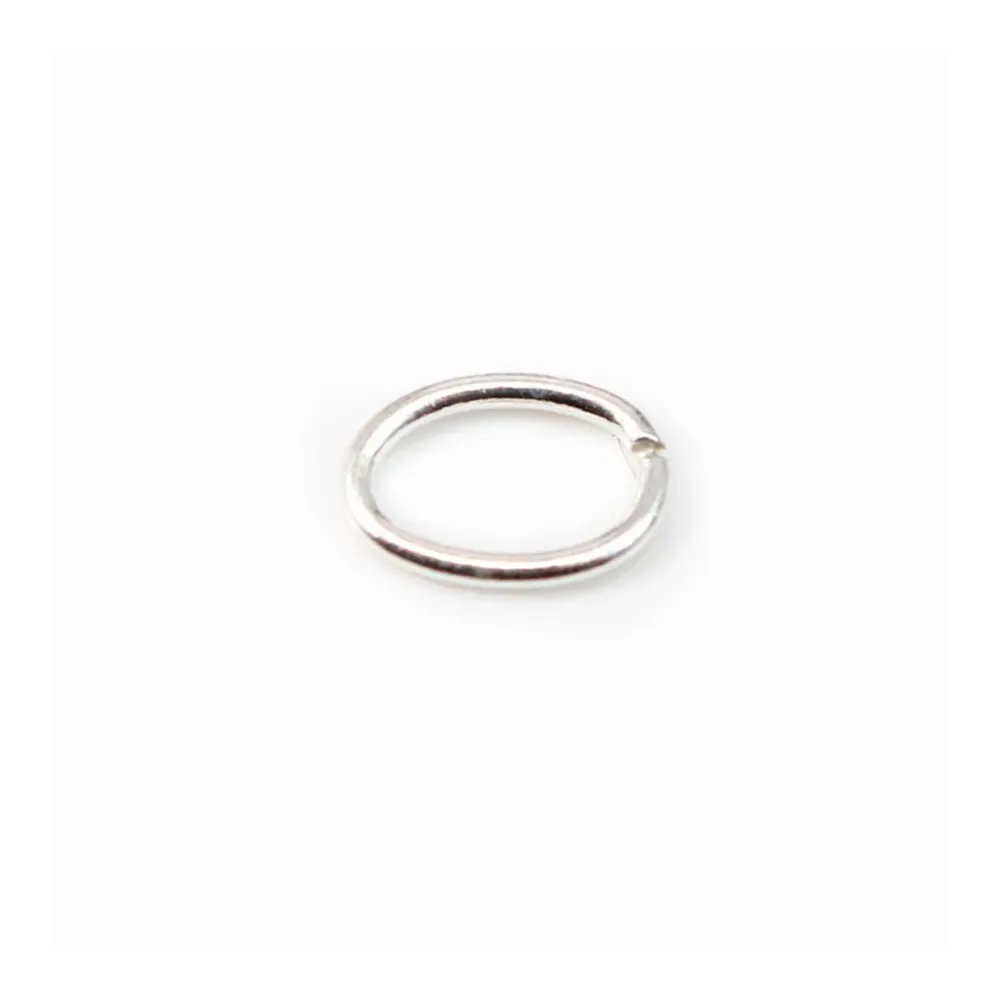 Anneaux ovales, argent 925, fermés, 5x7mm, x 4pcs