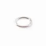 Anneaux ovales, argent 925, fermés, 5x7mm, x 4pcs