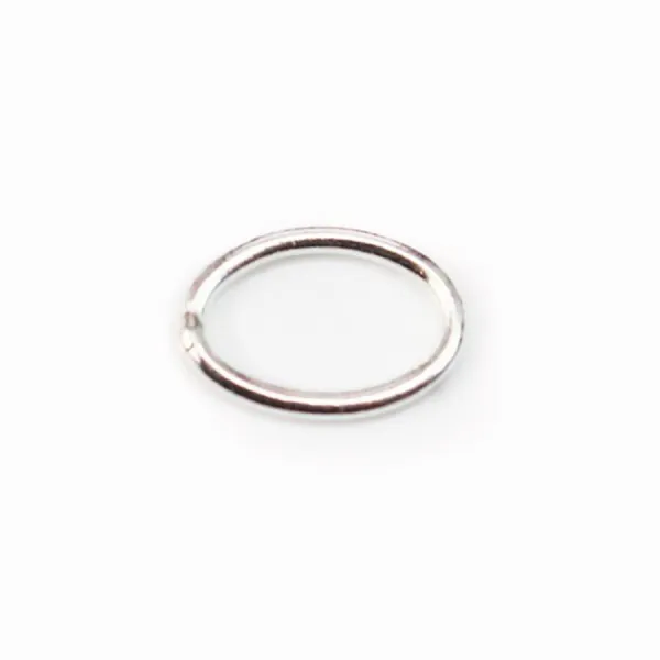 Anneaux ovales, argent 925, fermés,6x8mm, x 4pcs