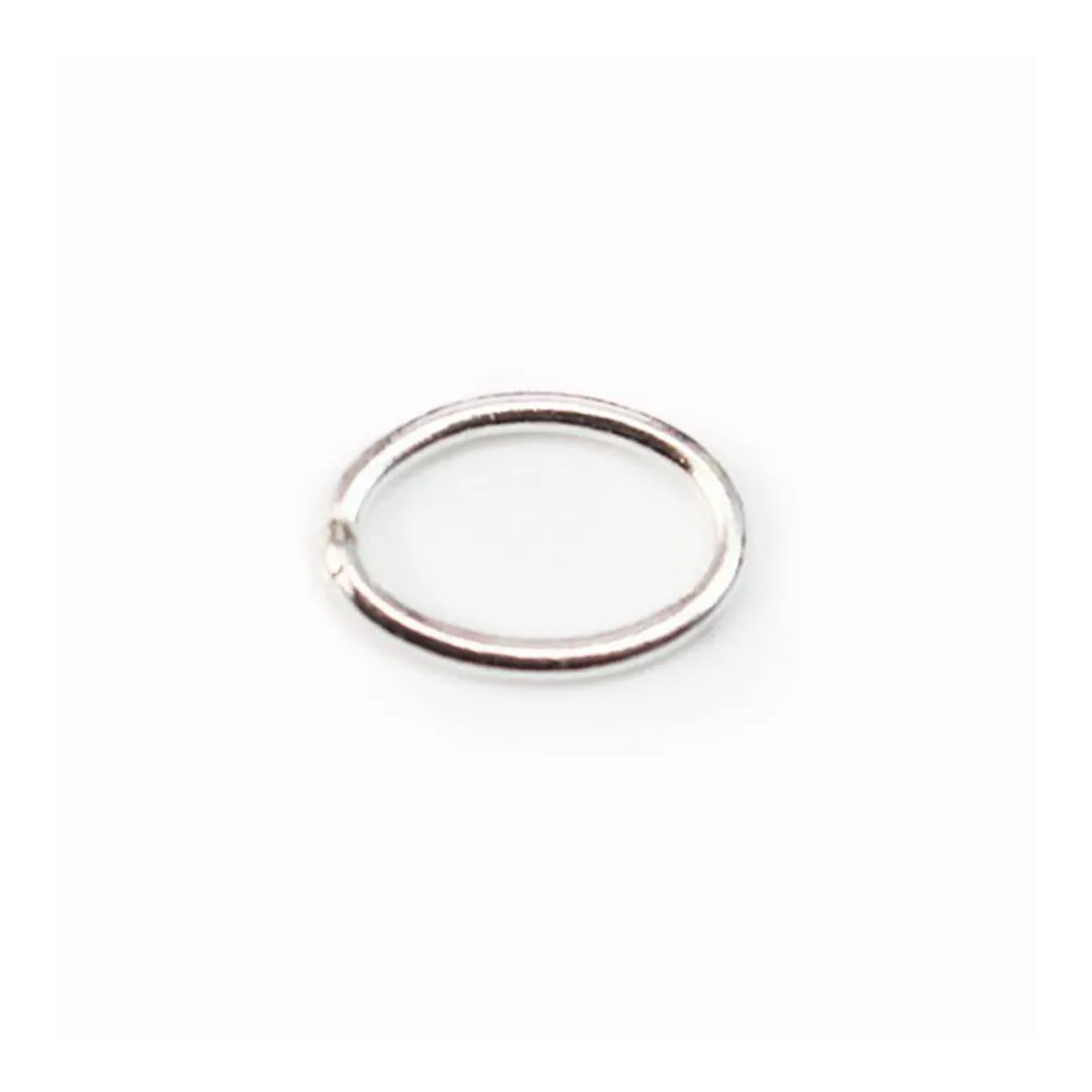 Anneaux ovales, argent 925, fermés,6x8mm, x 4pcs