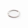925 Sterling Silver, Oval-shape Rings, 6x8mm x 4pcs