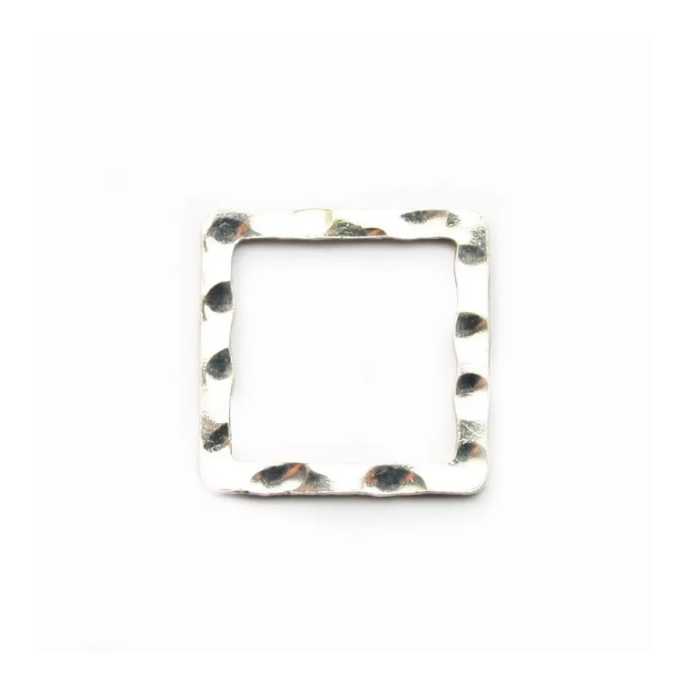 Anneaux CARRE Soudé 14.30mm argent 925 x2 PCS