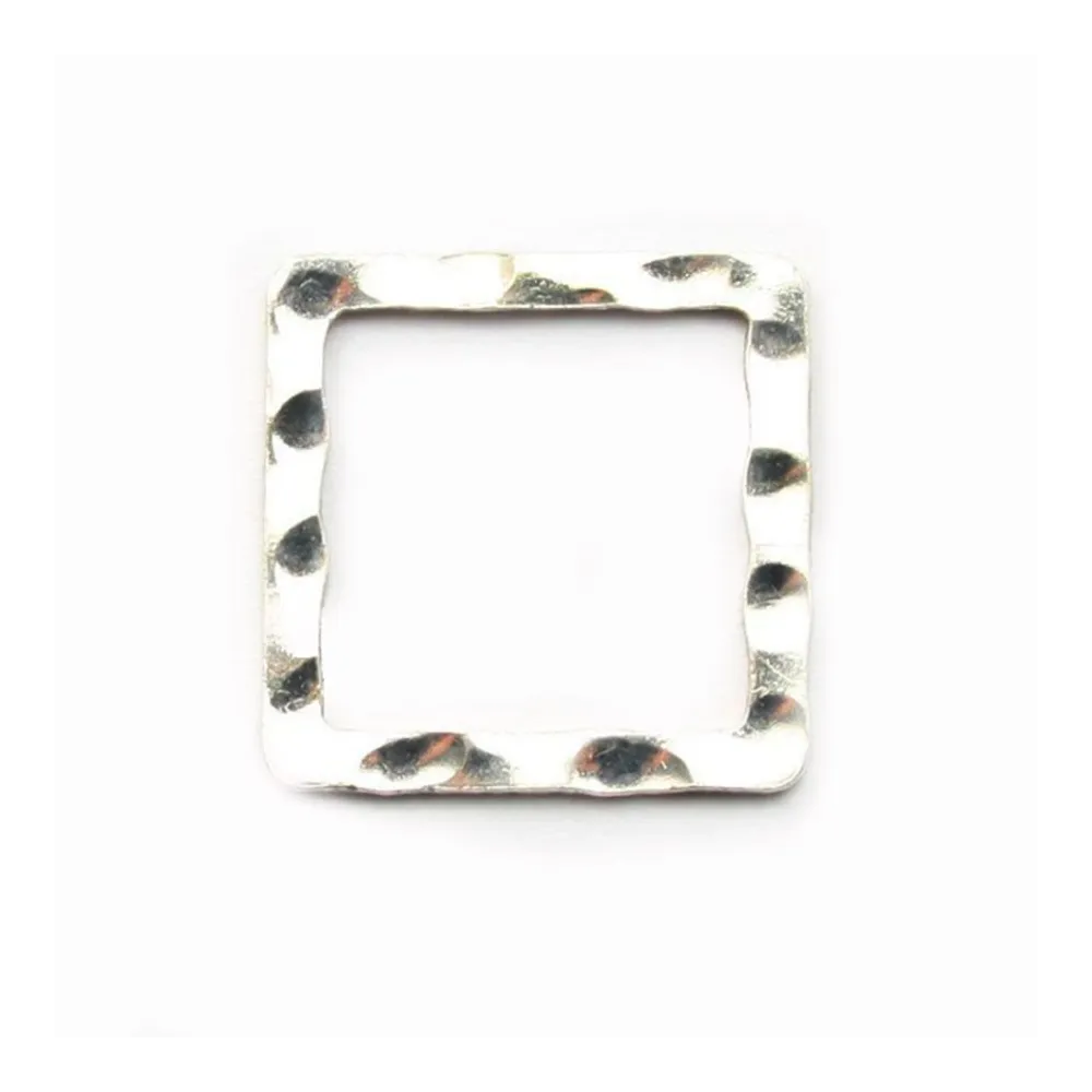 Silver 925 Welded SQUARE Rings 14.30mm in bag x2PCS 