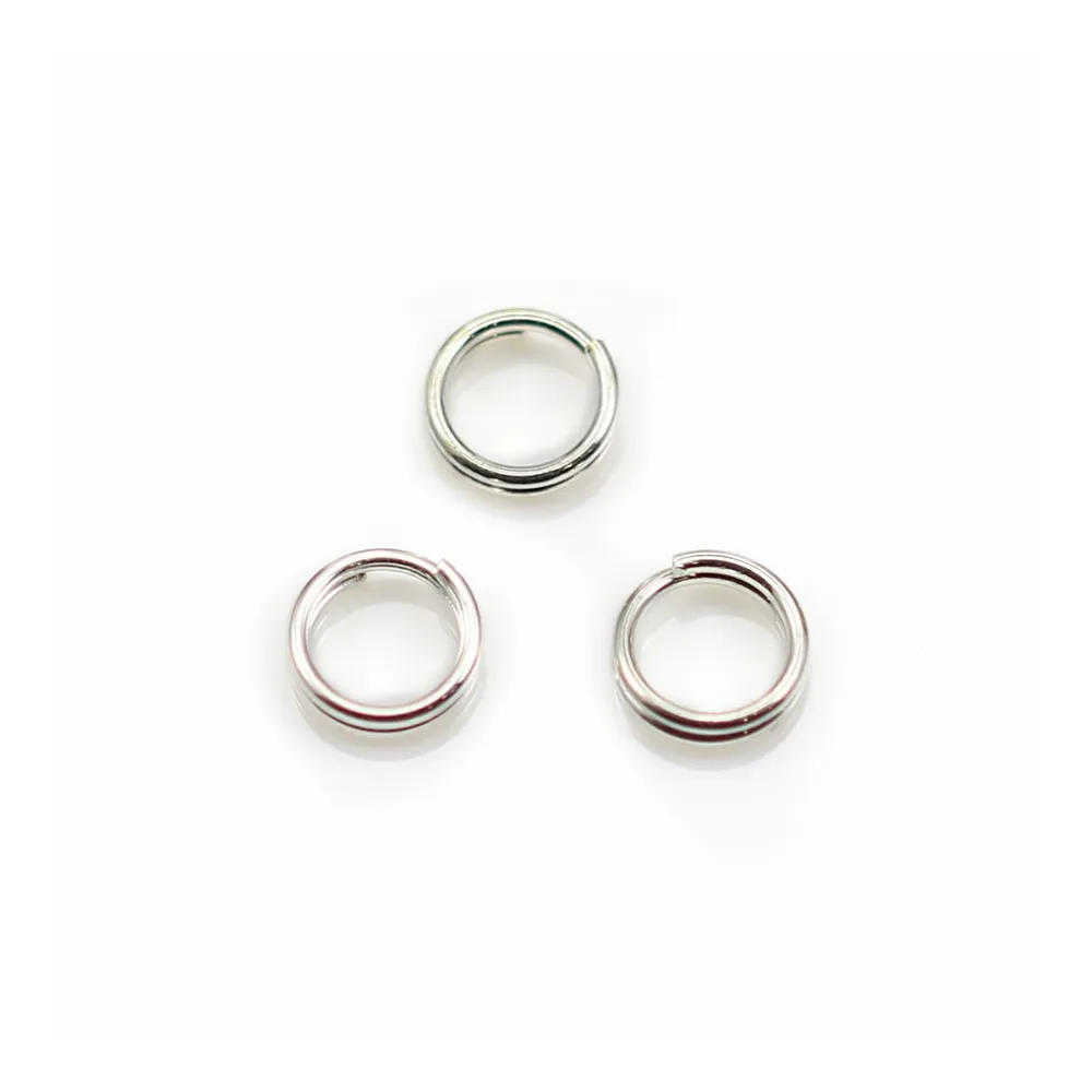 Anneaux doubles 5x0.6 mm argent 925 x10 st
