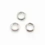 Anneaux doubles 5x0.6 mm argent 925 x10 pcs