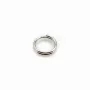 925 Silver, Double jump rings, 7x0.7mm x 10 pcs
