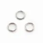 Anneaux doubles 7x0.7 mm argent 925 x10 pcs