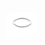 Anneaux argent 925 ovale soudé 7x13mm x 4pcs
