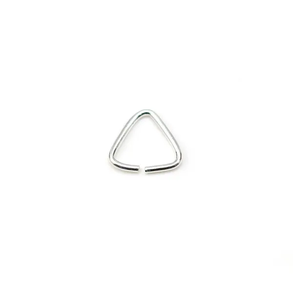 Anneaux triangle 0.8x8mm en argent 925 x 10pcs