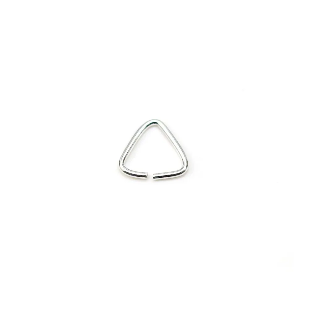 Anneaux triangle 0.8x8mm en argent 925 x 10pcs