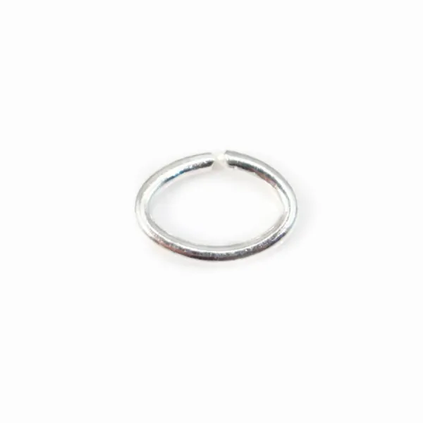 Anneaux ovales ouverts 4x6x0.7mm, argent 925 x20 st