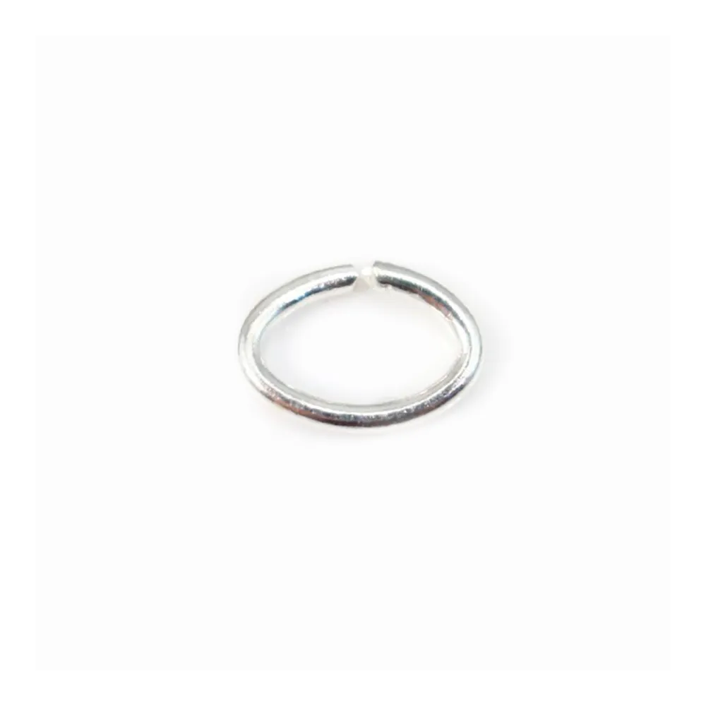 925 Silver, Open Oval Rings, 4x6x0.7mm X20 PCS 