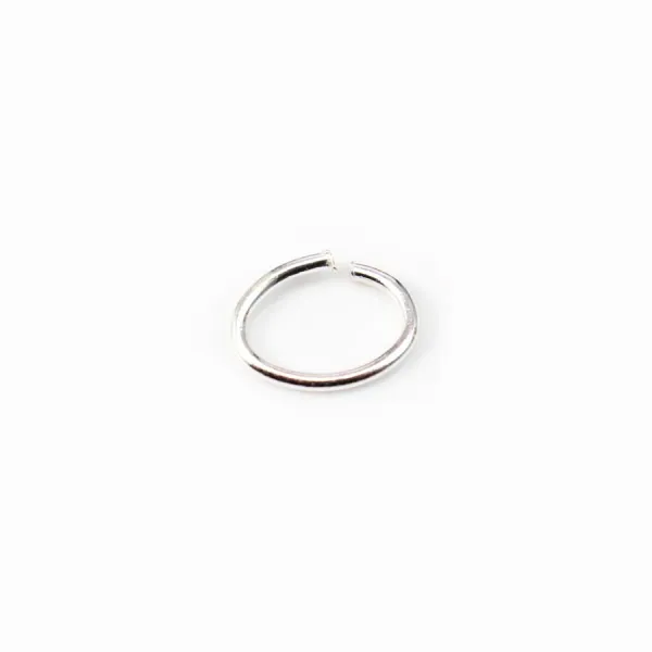 Anneaux ovales, argent 925, ouverte,6x8mm, x 4pcs