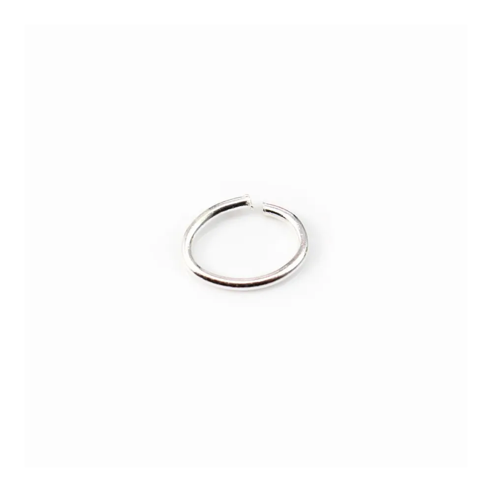 Anneaux ovales, argent 925, ouverte,6x8mm, x 4pcs