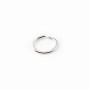 925 Sterling Silver, Oval-shape Rings, 6x8mm x 4pcs
