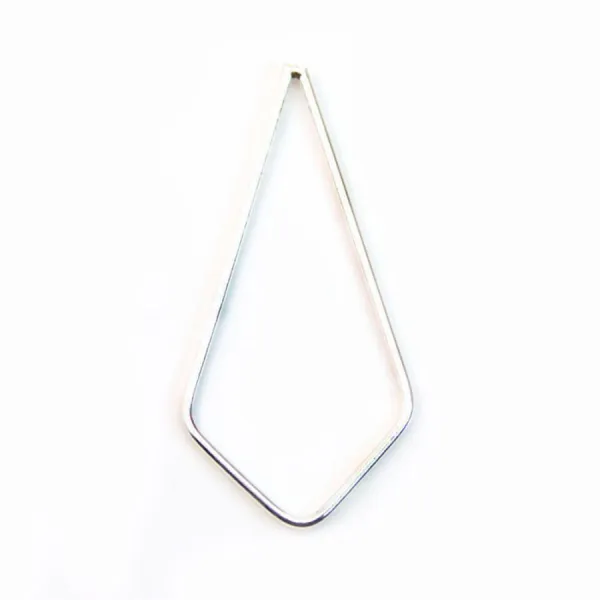 Anneaux poire fermés,28x40mm, argent 925  x 1pc