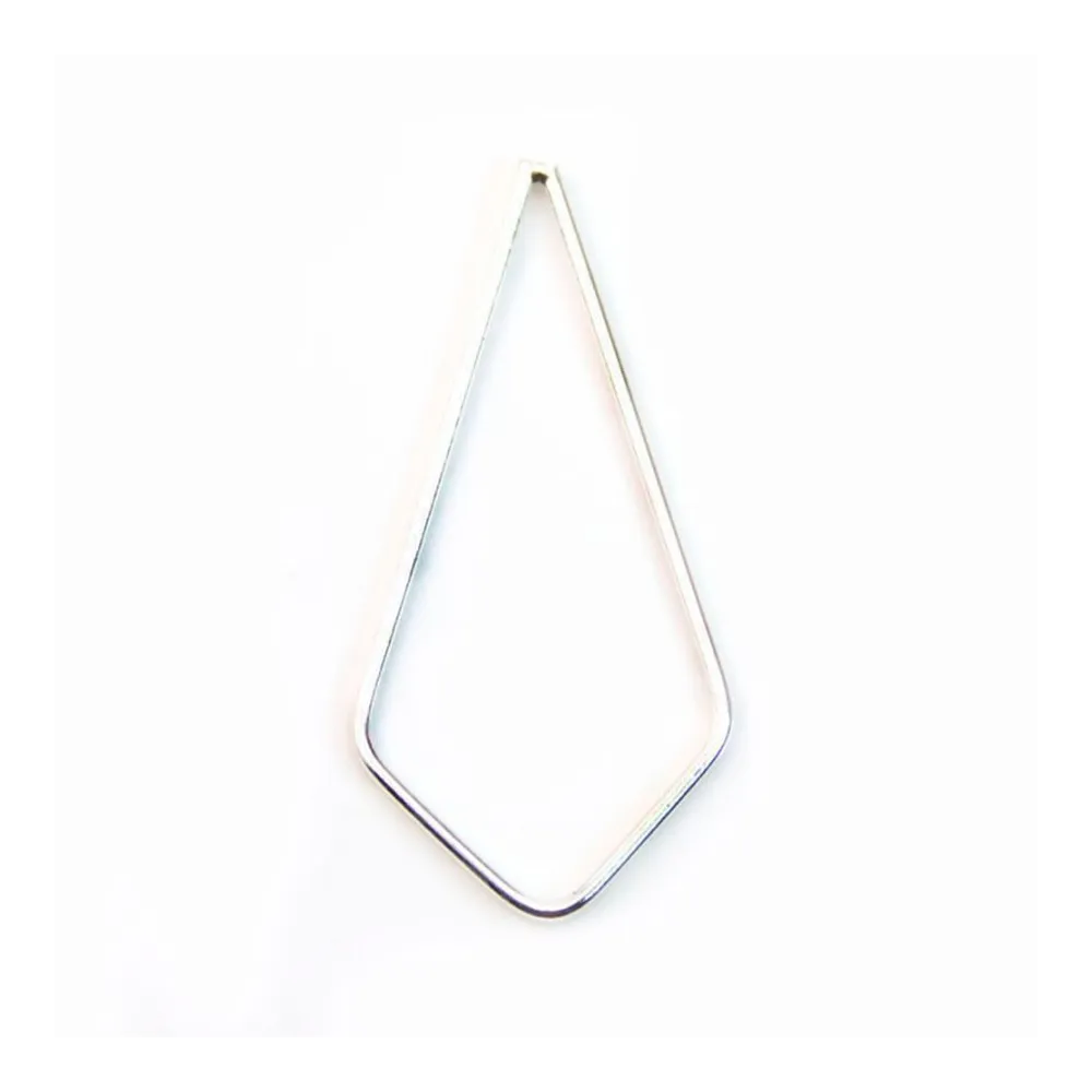 Anneaux poire fermés,28x40mm, argent 925  x 1pc
