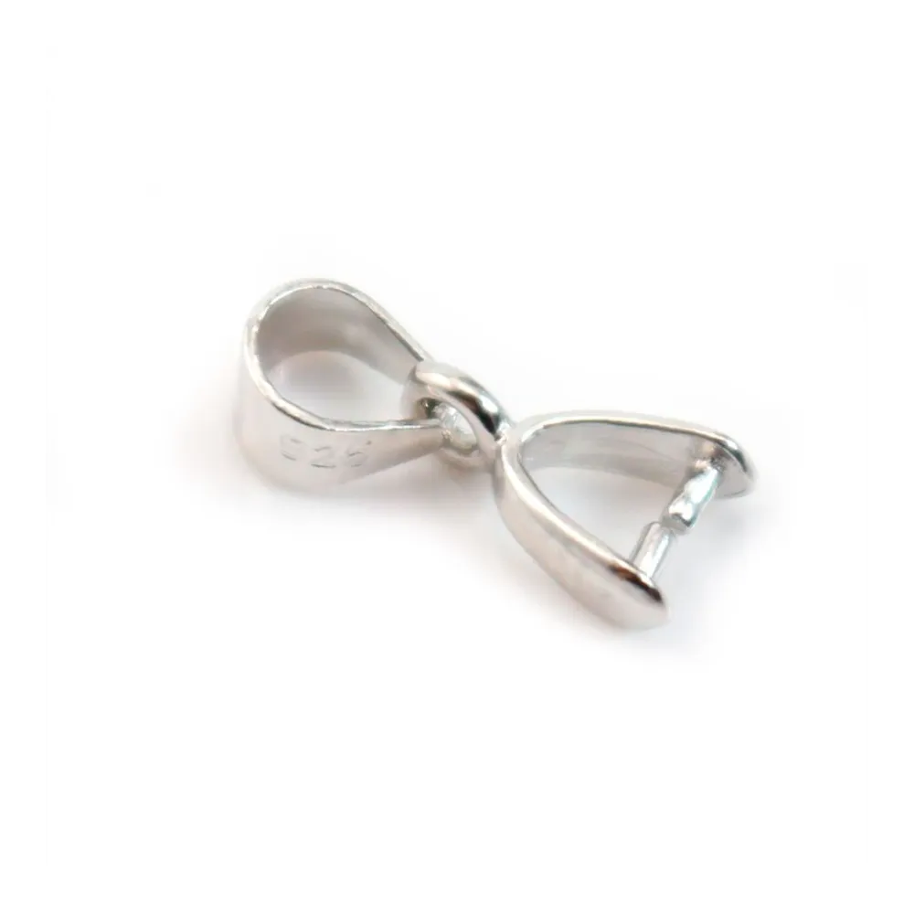 Bélière, Argent 925 Rhodié, 10x5mmX  1pc 