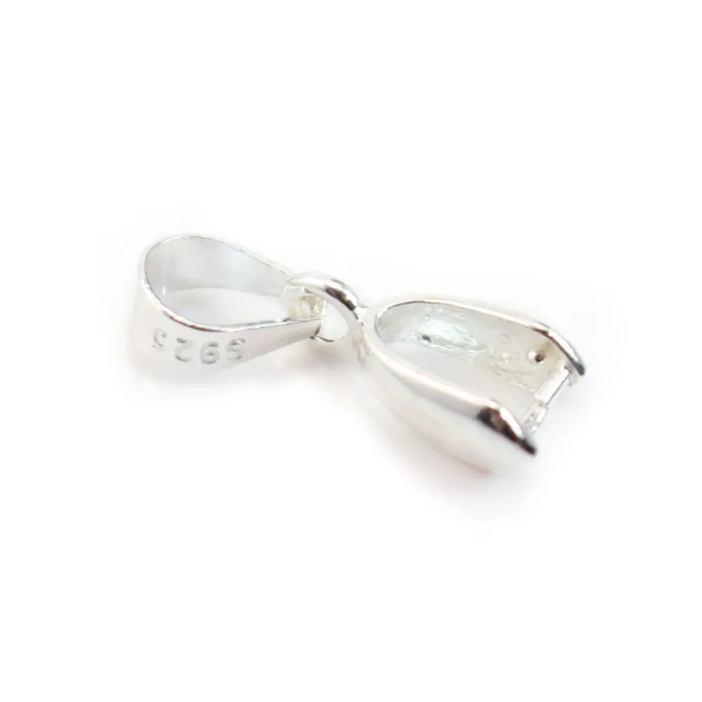 Smooth pendant bail, Silver 925 16x8mm x  1 pcs