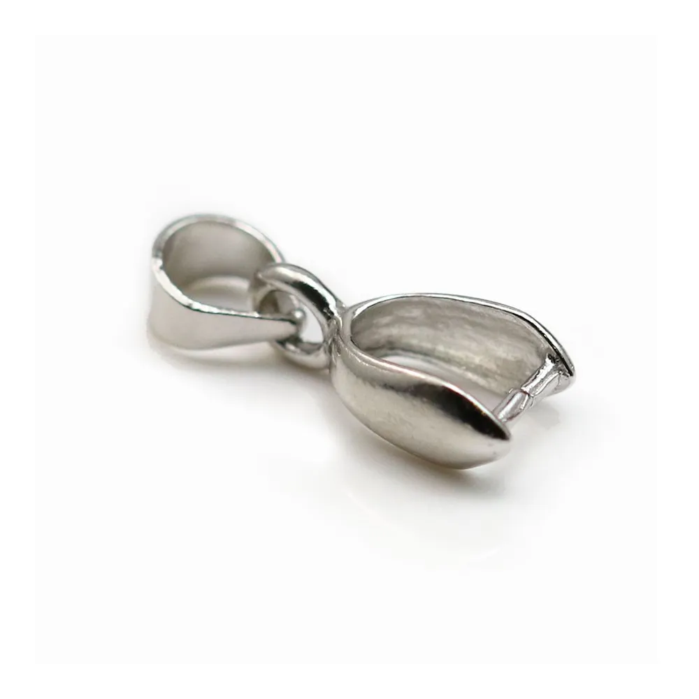 ATTACHE PENDENTIF, Argent 925 rhodié, 6x16mm x 2pcs
