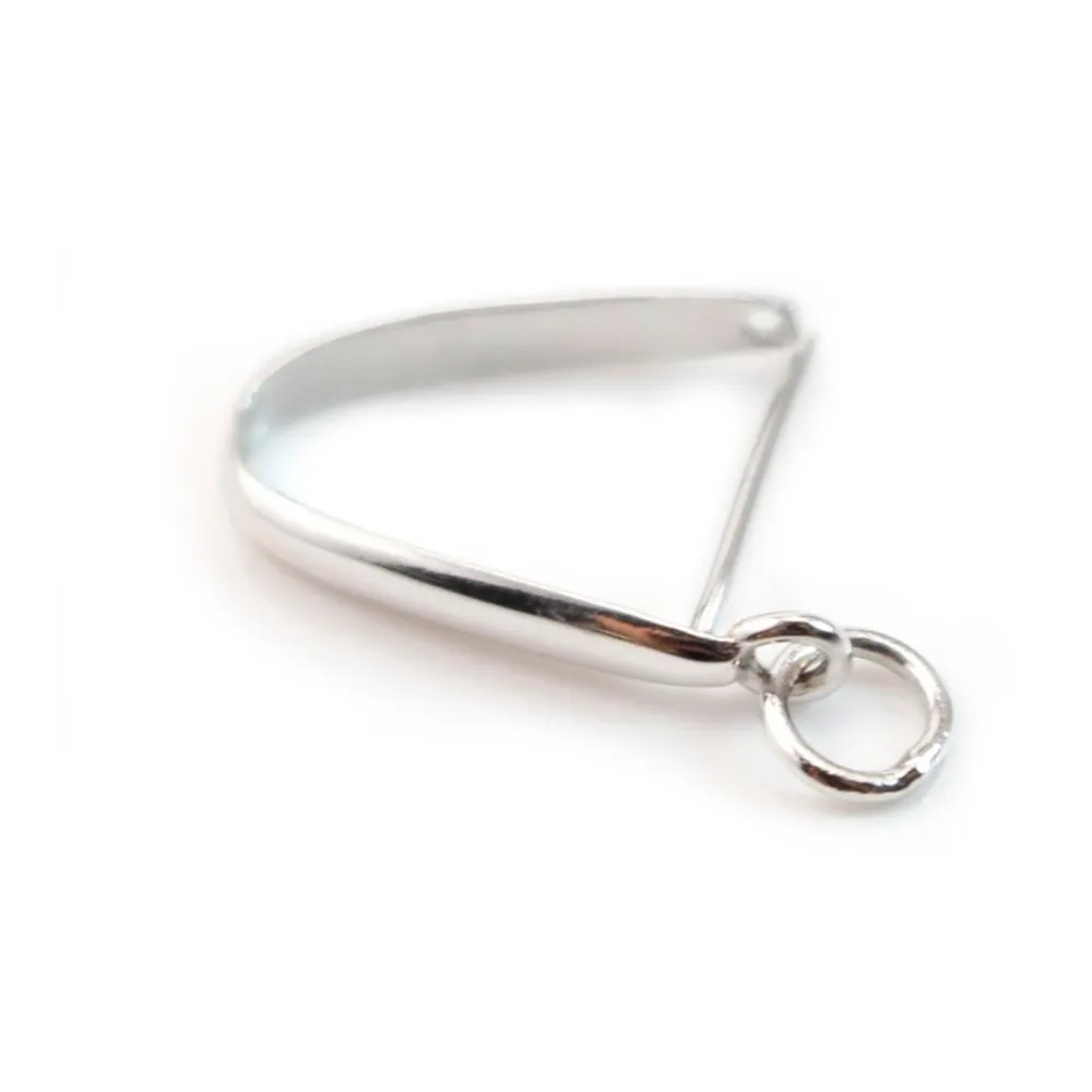  Bélière Arche, Argent 925 rhodié, 2.5x15mm x 1pc