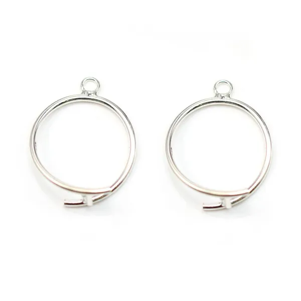 Attache pendentif en argent 925 20mm x 1pc