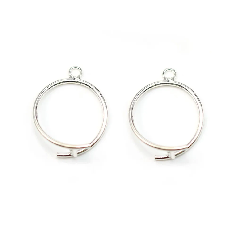 Attache pendentif en argent 925 20mm x 1pc