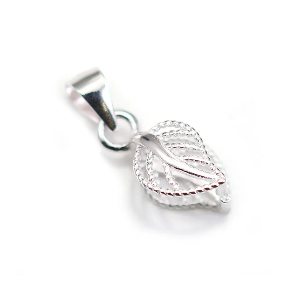 Argent 925 Bélière lisse 