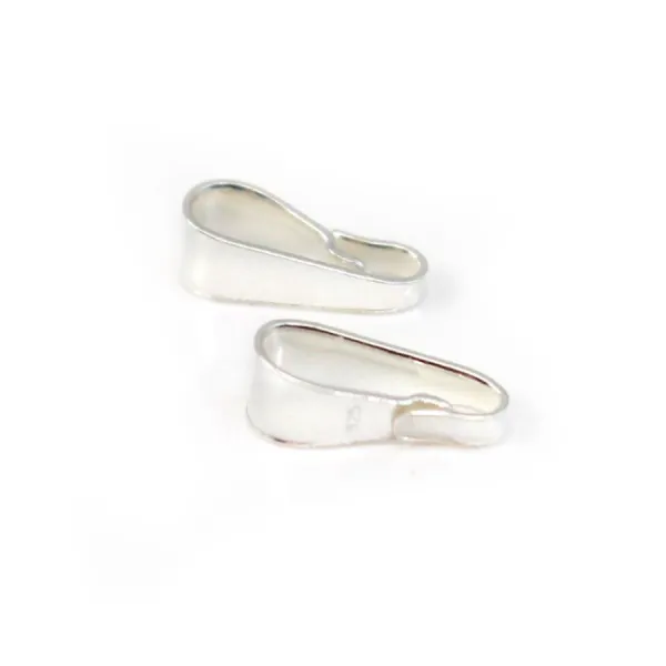 Pendant bail ,sterling silver 925, 10.5mm x 1pc