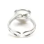 925 silver adjustable ring 10mm round base x 1pc