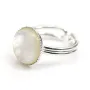925 silver adjustable ring 10mm round base x 1pc