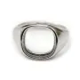 Monture de bague en argent 925, avec un support carré de 12mm x 1pc