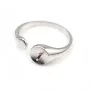 Argent 925 Rhodié Bague réglable x 1pc